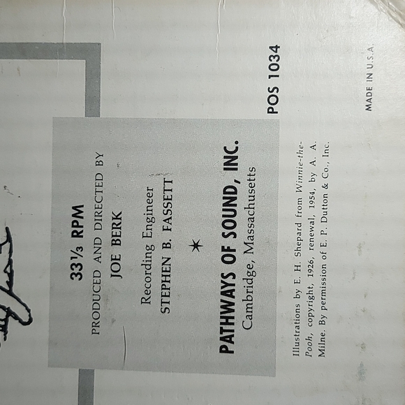 Vintage More Winnie-the-Pooh Read by Maurice Eveans Vinyl - Picture 4 of 6